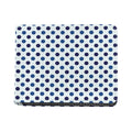 White And Blue Polka Dot Pattern Print Bifold Wallet