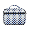 White And Blue Polka Dot Pattern Print Briefcase Bible Bag