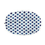 White And Blue Polka Dot Pattern Print Car Side Mirror Covers