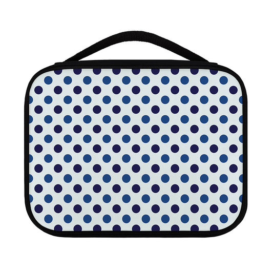 White And Blue Polka Dot Pattern Print Classic Bible Case