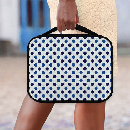 White And Blue Polka Dot Pattern Print Classic Bible Case
