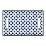 White And Blue Polka Dot Pattern Print Golf Cart Seat Cover