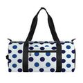 White And Blue Polka Dot Pattern Print Gym Bag