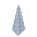 White And Blue Polka Dot Pattern Print Hand Towel