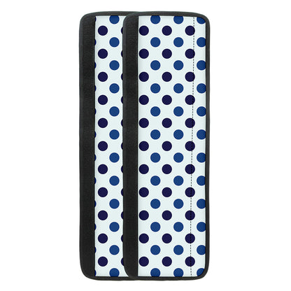 White And Blue Polka Dot Pattern Print Refrigerator Handle Covers