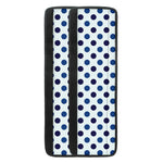 White And Blue Polka Dot Pattern Print Refrigerator Handle Covers