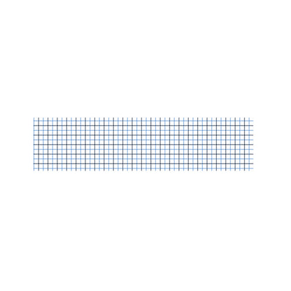 White And Blue Tattersall Pattern Print Bed Runner