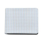 White And Blue Tattersall Pattern Print Bifold Wallet