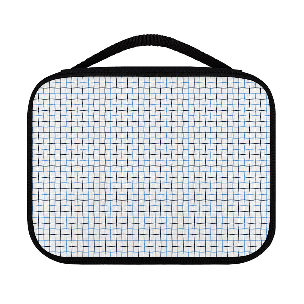 White And Blue Tattersall Pattern Print Classic Bible Case