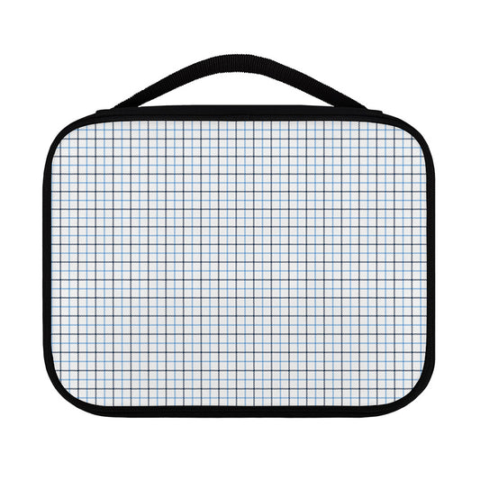 White And Blue Tattersall Pattern Print Classic Bible Case