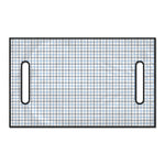 White And Blue Tattersall Pattern Print Golf Cart Seat Cover