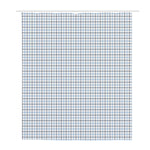 White And Blue Tattersall Pattern Print Polyester Shower Curtain