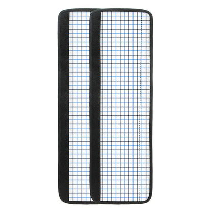 White And Blue Tattersall Pattern Print Refrigerator Handle Covers