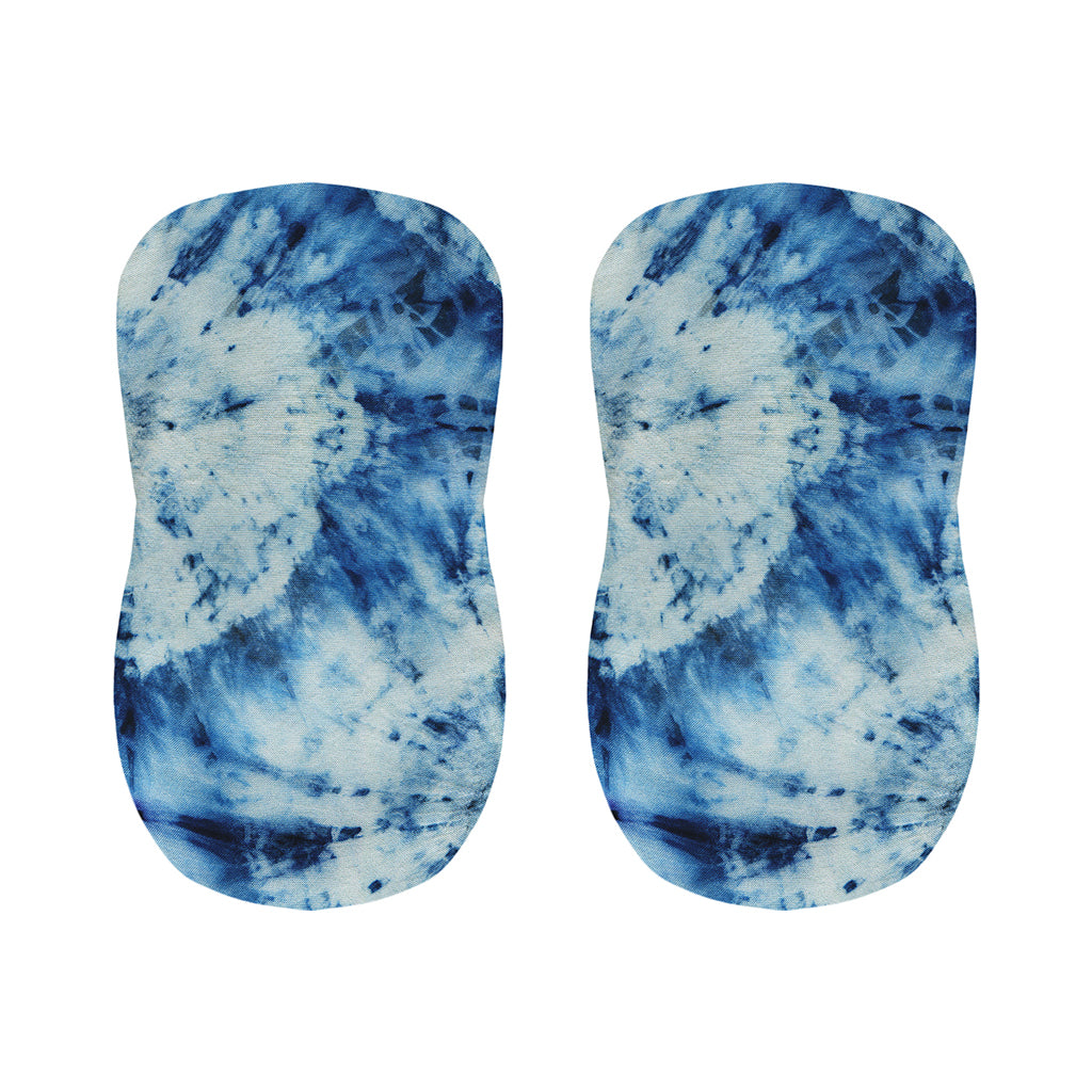 White And Blue Tie Dye Print Bar Stool Covers