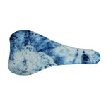 White And Blue Tie Dye Print Bicycle Seat Cover