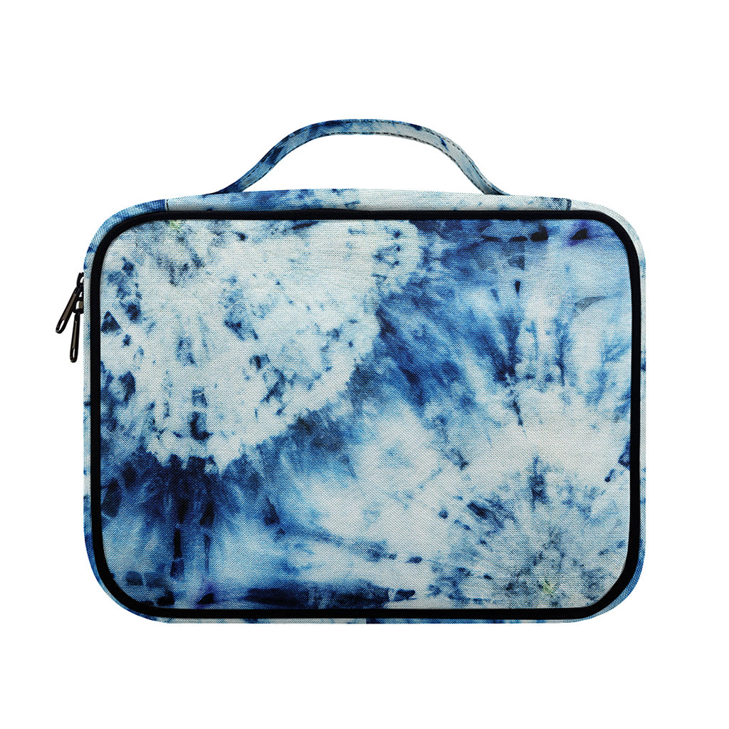 White And Blue Tie Dye Print Briefcase Bible Bag