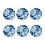 White And Blue Tie Dye Print Coaster Set