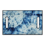 White And Blue Tie Dye Print Golf Cart Seat Cover