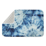 White And Blue Tie Dye Print Indoor Door Mat