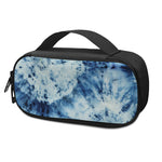 White And Blue Tie Dye Print Insulin Cooler Travel Case