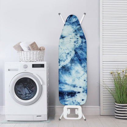 White And Blue Tie Dye Print Ironing Board Cover