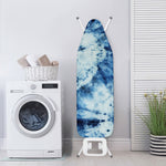 White And Blue Tie Dye Print Ironing Board Cover
