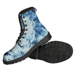 White And Blue Tie Dye Print Backpack