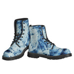 White And Blue Tie Dye Print Backpack