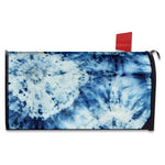 White And Blue Tie Dye Print Mailbox Cover