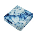 White And Blue Tie Dye Print Outdoor Seat Cushion Cover