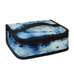 White And Blue Tie Dye Print Small Lunch Bag