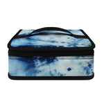White And Blue Tie Dye Print Small Lunch Bag