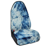 White And Blue Tie Dye Print Waterproof Car Seat Cover