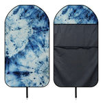 White And Blue Tie Dye Print Waterproof Car Seat Cover