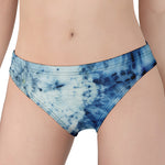 White And Blue Tie Dye Print Women's Panties