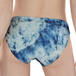 White And Blue Tie Dye Print Women's Panties