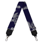 White And Blue Turtle Pattern Print Bag Strap