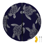 White And Blue Turtle Pattern Print Basketball