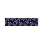 White And Blue Turtle Pattern Print Bed Runner