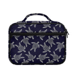 White And Blue Turtle Pattern Print Briefcase Bible Bag