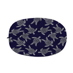 White And Blue Turtle Pattern Print Car Side Mirror Covers
