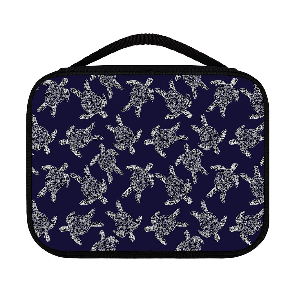 White And Blue Turtle Pattern Print Classic Bible Case
