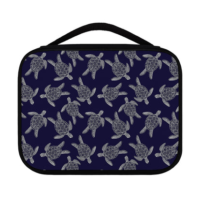 White And Blue Turtle Pattern Print Classic Bible Case