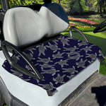 White And Blue Turtle Pattern Print Golf Cart Seat Cover
