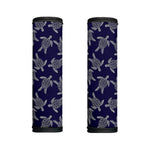 White And Blue Turtle Pattern Print Handle Covers