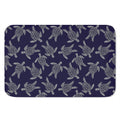 White And Blue Turtle Pattern Print Indoor Door Mat