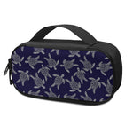 White And Blue Turtle Pattern Print Insulin Cooler Travel Case
