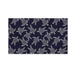 White And Blue Turtle Pattern Print Polyester Flag