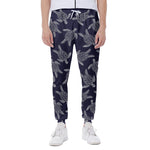 White And Blue Turtle Pattern Print Scuba Joggers