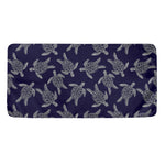 White And Blue Turtle Pattern Print Towel
